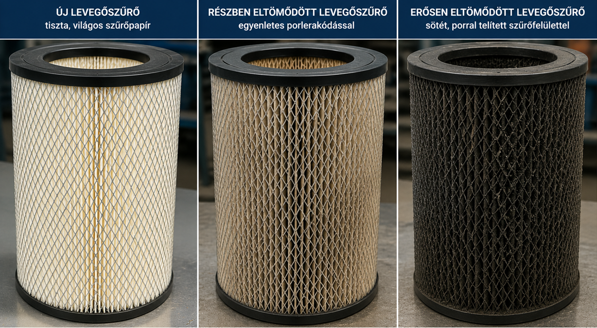 Hogyan ismerhető fel az eltömődött levegőszűrő?